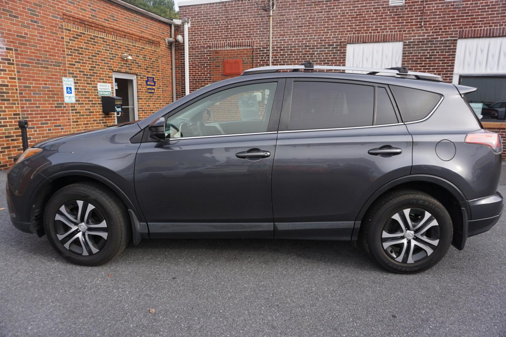 2017 MAGNETIC GRAY METALL TOYOTA RAV4 LE (JTMBFREV2HD) with an 2.5L I4 F DOHC 16V engine, AUTOMATIC transmission, located at 312 Centre Ave, Schuylkill Haven, PA, 17972, (570) 593-5278, 40.638130, -76.177383- Photo#0