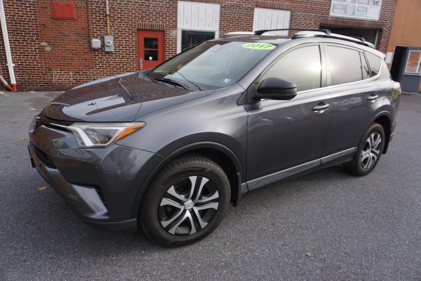 2017 MAGNETIC GRAY METALL TOYOTA RAV4 LE (JTMBFREV2HD) with an 2.5L I4 F DOHC 16V engine, AUTOMATIC transmission, located at 312 Centre Ave, Schuylkill Haven, PA, 17972, (570) 593-5278, 40.638130, -76.177383- Photo#2