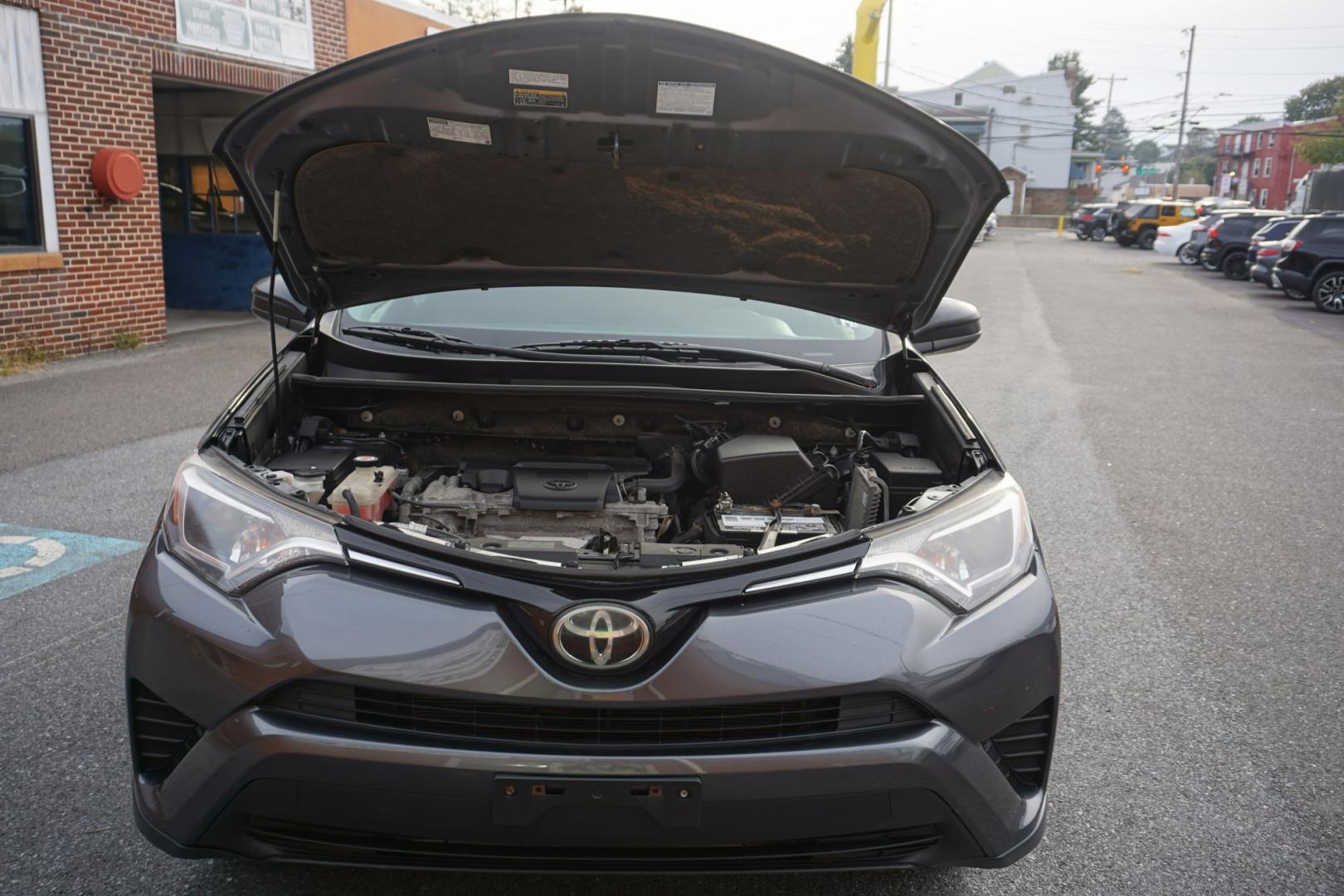 2017 MAGNETIC GRAY METALL TOYOTA RAV4 LE (JTMBFREV2HD) with an 2.5L I4 F DOHC 16V engine, AUTOMATIC transmission, located at 312 Centre Ave, Schuylkill Haven, PA, 17972, (570) 593-5278, 40.638130, -76.177383- Photo#16