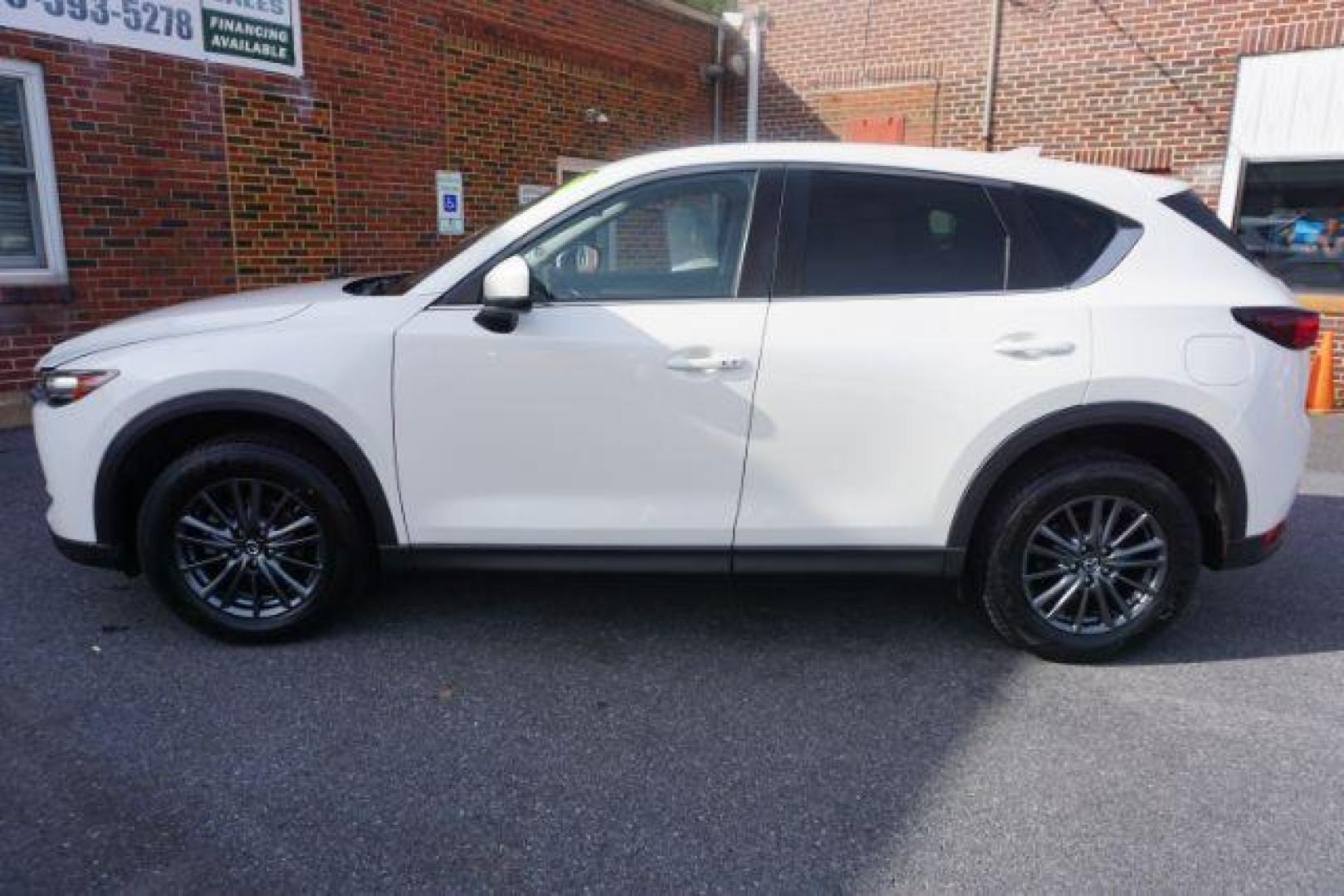 2020 Snowflake White Pearl Mica /Black Mazda CX-5 Touring (JM3KFBCM6L0) with an SKYACTIV-G 2.5L I-4 gasoline direct injection engine, located at 312 Centre Ave, Schuylkill Haven, PA, 17972, (570) 593-5278, 40.638130, -76.177383 - Photo#0