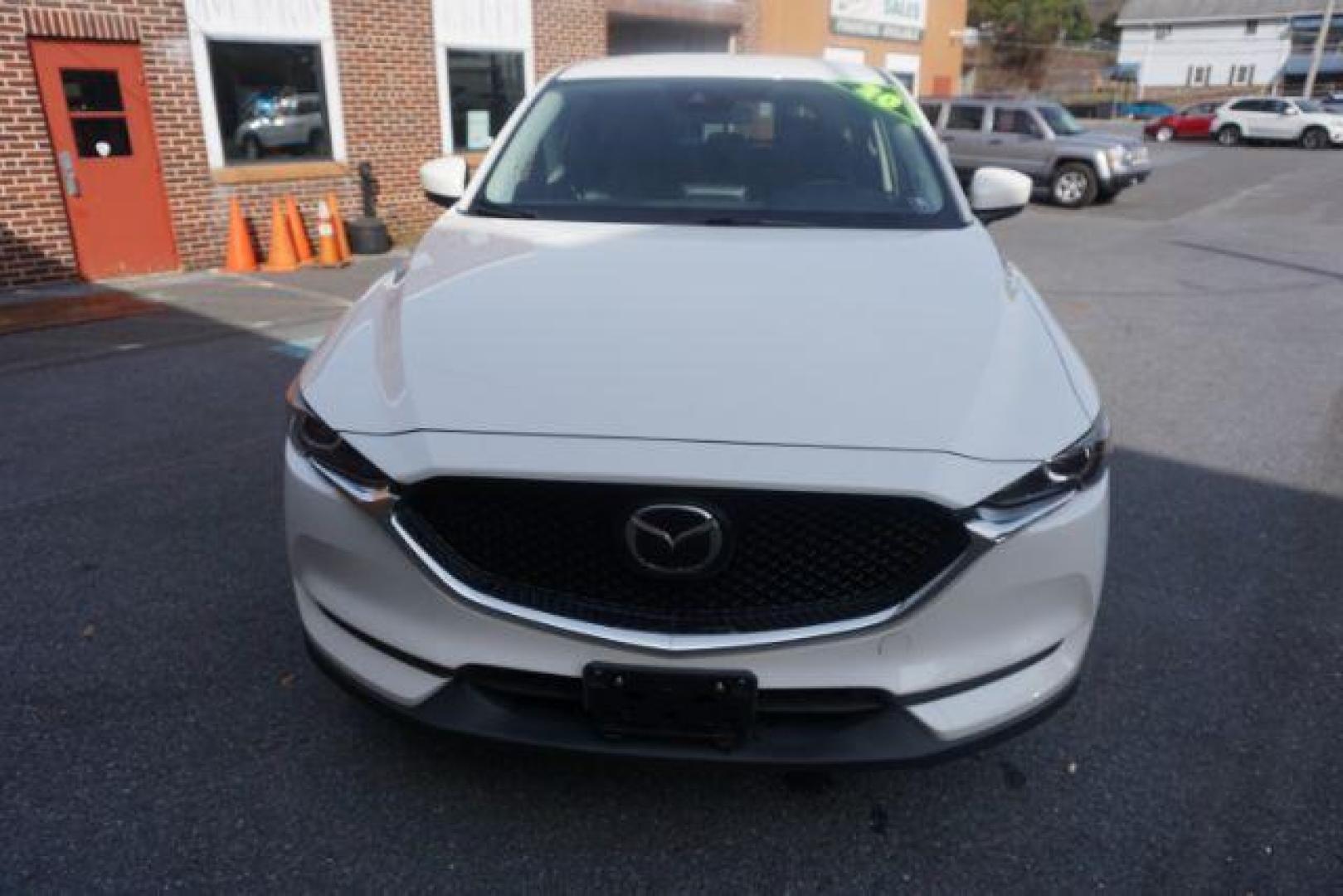 2020 Snowflake White Pearl Mica /Black Mazda CX-5 Touring (JM3KFBCM6L0) with an SKYACTIV-G 2.5L I-4 gasoline direct injection engine, located at 312 Centre Ave, Schuylkill Haven, PA, 17972, (570) 593-5278, 40.638130, -76.177383 - Photo#1
