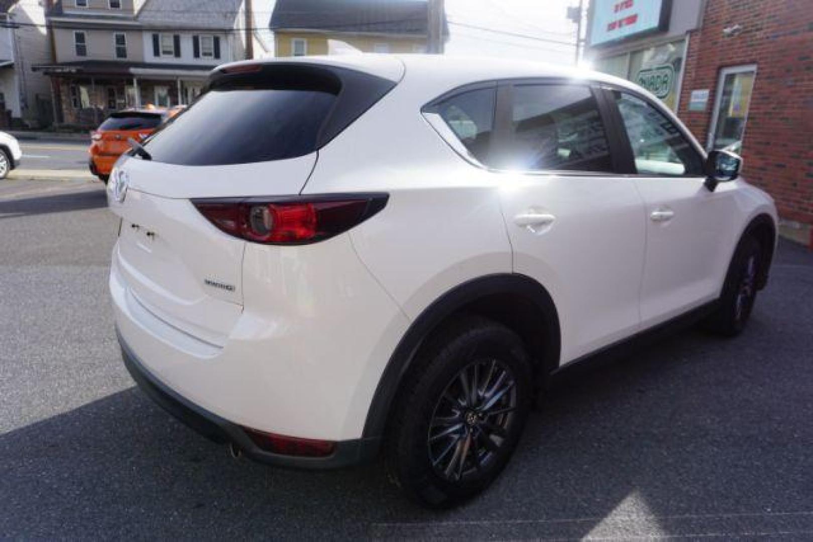 2020 Snowflake White Pearl Mica /Black Mazda CX-5 Touring (JM3KFBCM6L0) with an SKYACTIV-G 2.5L I-4 gasoline direct injection engine, located at 312 Centre Ave, Schuylkill Haven, PA, 17972, (570) 593-5278, 40.638130, -76.177383 - Photo#9