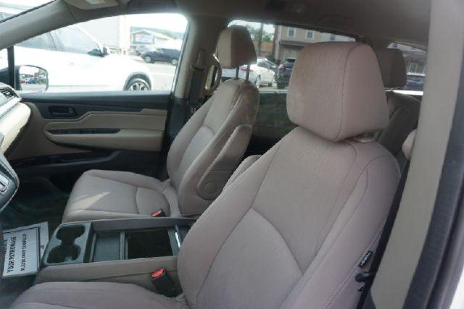 2019 White Diamond Pearl /Beige Honda Odyssey EX (5FNRL6H53KB) with an 3.5L V-6 gasoline direct injection engine, located at 312 Centre Ave, Schuylkill Haven, PA, 17972, (570) 593-5278, 40.638130, -76.177383 - Photo#32