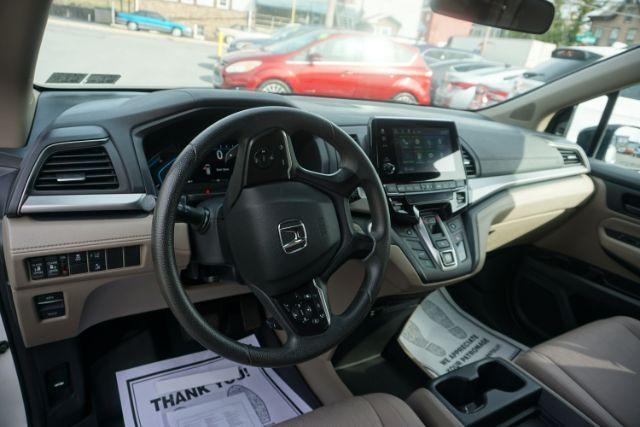 2019 White Diamond Pearl /Beige Honda Odyssey EX (5FNRL6H53KB) with an 3.5L V-6 gasoline direct injection engine, located at 312 Centre Ave, Schuylkill Haven, PA, 17972, (570) 593-5278, 40.638130, -76.177383 - Photo#34