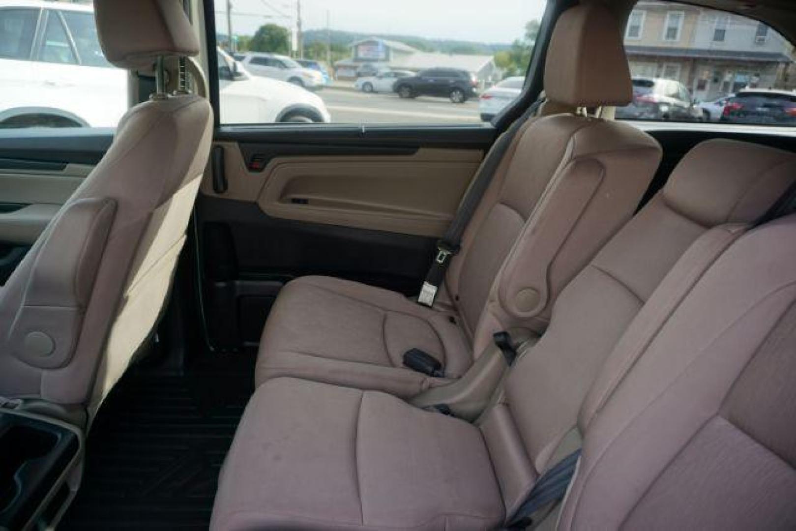 2019 White Diamond Pearl /Beige Honda Odyssey EX (5FNRL6H53KB) with an 3.5L V-6 gasoline direct injection engine, located at 312 Centre Ave, Schuylkill Haven, PA, 17972, (570) 593-5278, 40.638130, -76.177383 - Photo#42