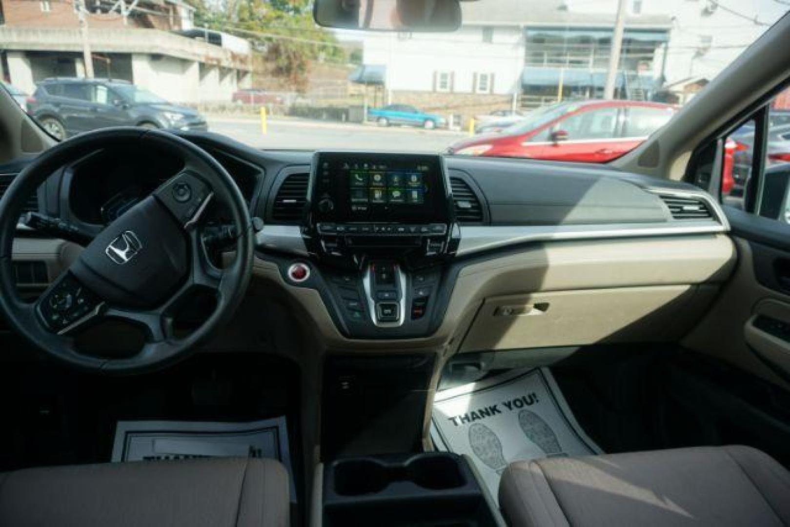 2019 White Diamond Pearl /Beige Honda Odyssey EX (5FNRL6H53KB) with an 3.5L V-6 gasoline direct injection engine, located at 312 Centre Ave, Schuylkill Haven, PA, 17972, (570) 593-5278, 40.638130, -76.177383 - Photo#46