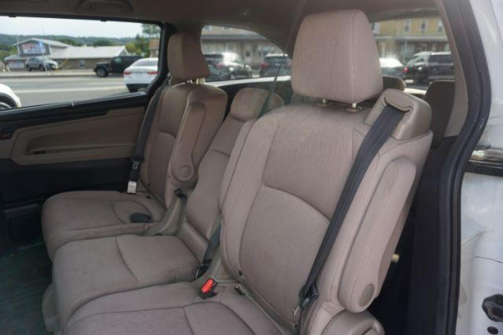 2019 White Diamond Pearl /Beige Honda Odyssey EX (5FNRL6H53KB) with an 3.5L V-6 gasoline direct injection engine, located at 312 Centre Ave, Schuylkill Haven, PA, 17972, (570) 593-5278, 40.638130, -76.177383 - Photo#48