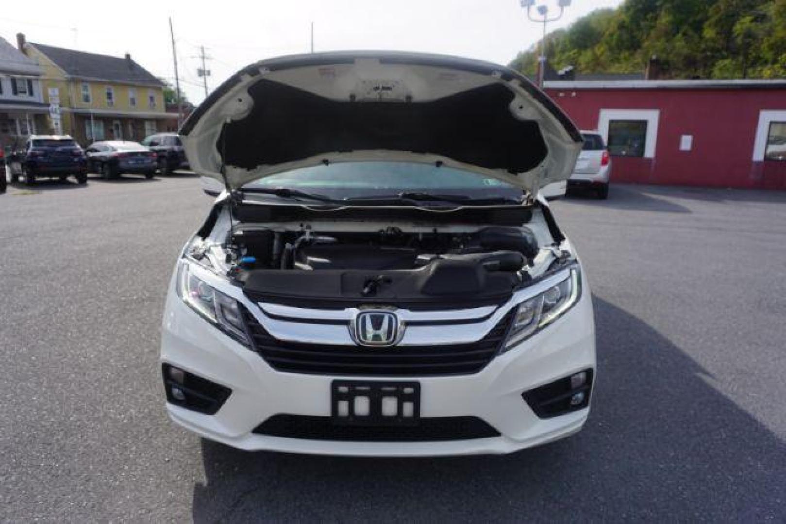 2019 White Diamond Pearl /Beige Honda Odyssey EX (5FNRL6H53KB) with an 3.5L V-6 gasoline direct injection engine, located at 312 Centre Ave, Schuylkill Haven, PA, 17972, (570) 593-5278, 40.638130, -76.177383 - Photo#56
