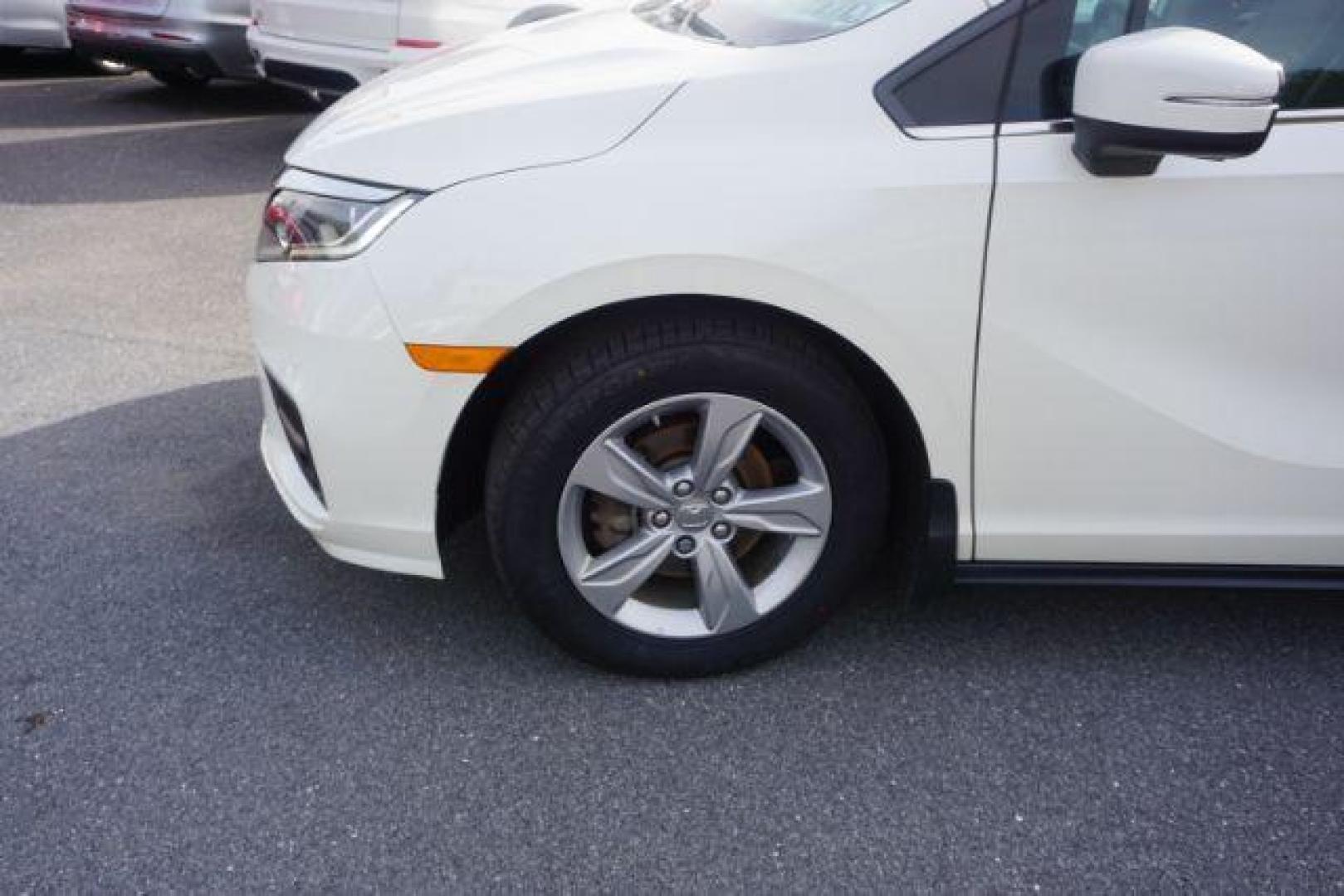 2019 White Diamond Pearl /Beige Honda Odyssey EX (5FNRL6H53KB) with an 3.5L V-6 gasoline direct injection engine, located at 312 Centre Ave, Schuylkill Haven, PA, 17972, (570) 593-5278, 40.638130, -76.177383 - Photo#61