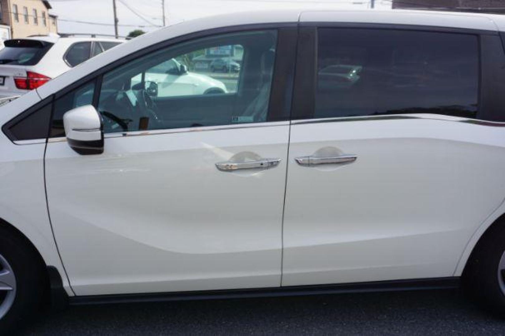 2019 White Diamond Pearl /Beige Honda Odyssey EX (5FNRL6H53KB) with an 3.5L V-6 gasoline direct injection engine, located at 312 Centre Ave, Schuylkill Haven, PA, 17972, (570) 593-5278, 40.638130, -76.177383 - Photo#62