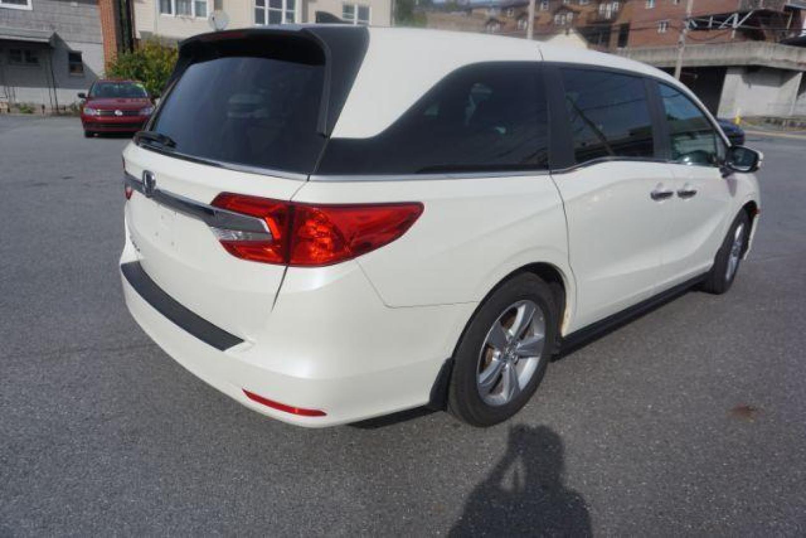 2019 White Diamond Pearl /Beige Honda Odyssey EX (5FNRL6H53KB) with an 3.5L V-6 gasoline direct injection engine, located at 312 Centre Ave, Schuylkill Haven, PA, 17972, (570) 593-5278, 40.638130, -76.177383 - Photo#67