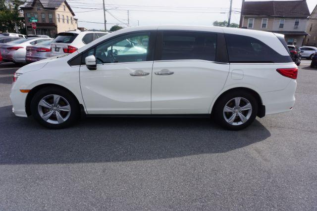 2019 White Diamond Pearl /Beige Honda Odyssey EX (5FNRL6H53KB) with an 3.5L V-6 gasoline direct injection engine, located at 312 Centre Ave, Schuylkill Haven, PA, 17972, (570) 593-5278, 40.638130, -76.177383 - Photo#71