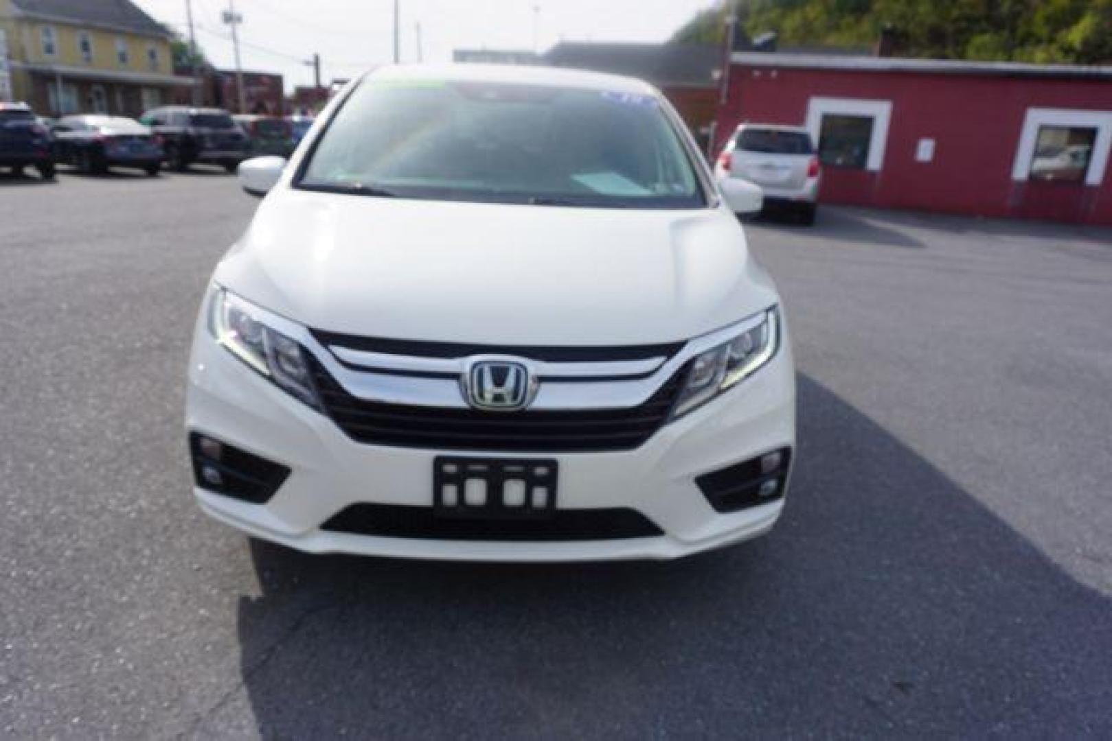 2019 White Diamond Pearl /Beige Honda Odyssey EX (5FNRL6H53KB) with an 3.5L V-6 gasoline direct injection engine, located at 312 Centre Ave, Schuylkill Haven, PA, 17972, (570) 593-5278, 40.638130, -76.177383 - Photo#72