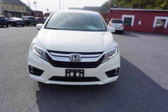 2019 White Diamond Pearl /Beige Honda Odyssey EX (5FNRL6H53KB) with an 3.5L V-6 gasoline direct injection engine, located at 312 Centre Ave, Schuylkill Haven, PA, 17972, (570) 593-5278, 40.638130, -76.177383 - Photo#72
