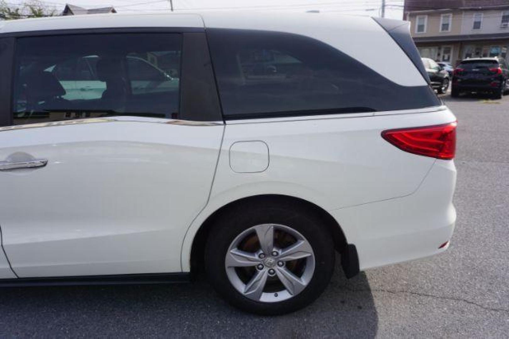 2019 White Diamond Pearl /Beige Honda Odyssey EX (5FNRL6H53KB) with an 3.5L V-6 gasoline direct injection engine, located at 312 Centre Ave, Schuylkill Haven, PA, 17972, (570) 593-5278, 40.638130, -76.177383 - Photo#76