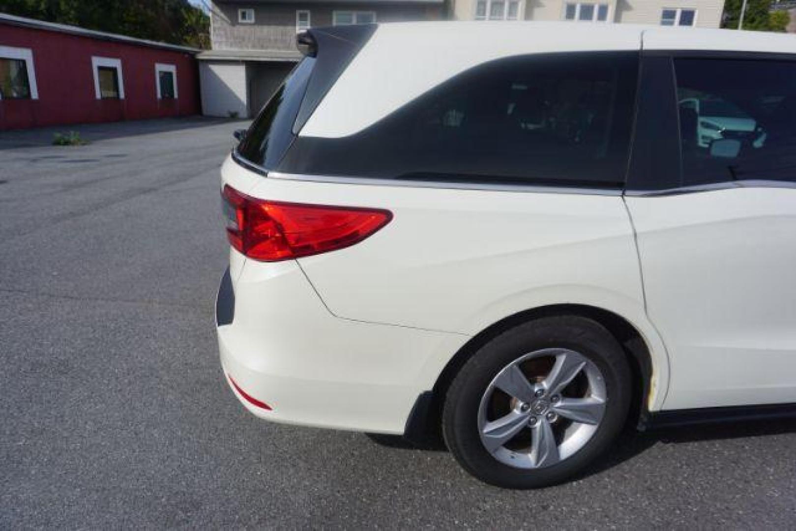 2019 White Diamond Pearl /Beige Honda Odyssey EX (5FNRL6H53KB) with an 3.5L V-6 gasoline direct injection engine, located at 312 Centre Ave, Schuylkill Haven, PA, 17972, (570) 593-5278, 40.638130, -76.177383 - Photo#81
