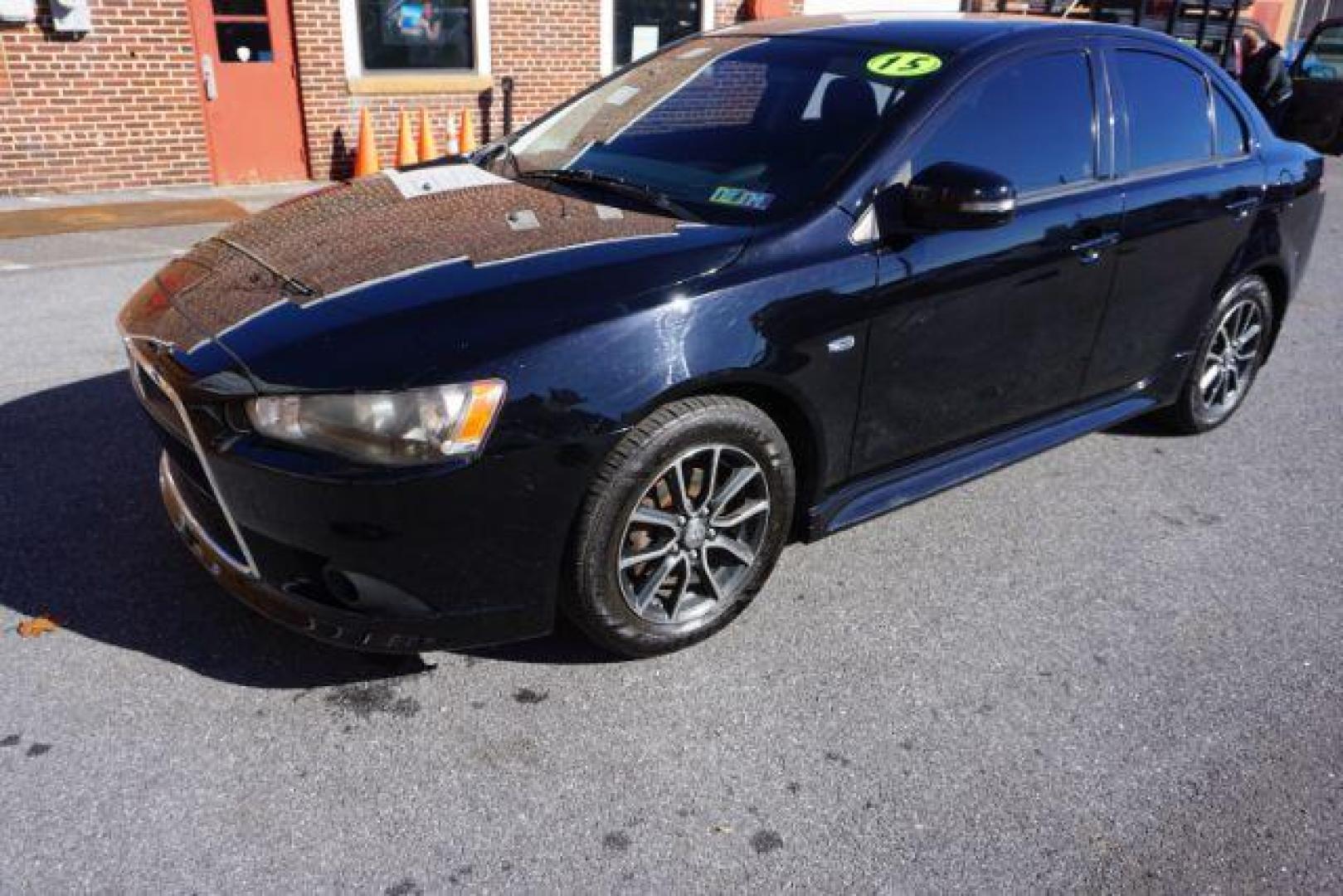 2015 Tarmac Black Pearl /Black Mitsubishi Lancer SE (JA32V2FW6FU) with an 2.4L I-4 DOHC engine, located at 312 Centre Ave, Schuylkill Haven, PA, 17972, (570) 593-5278, 40.638130, -76.177383 - Photo#3