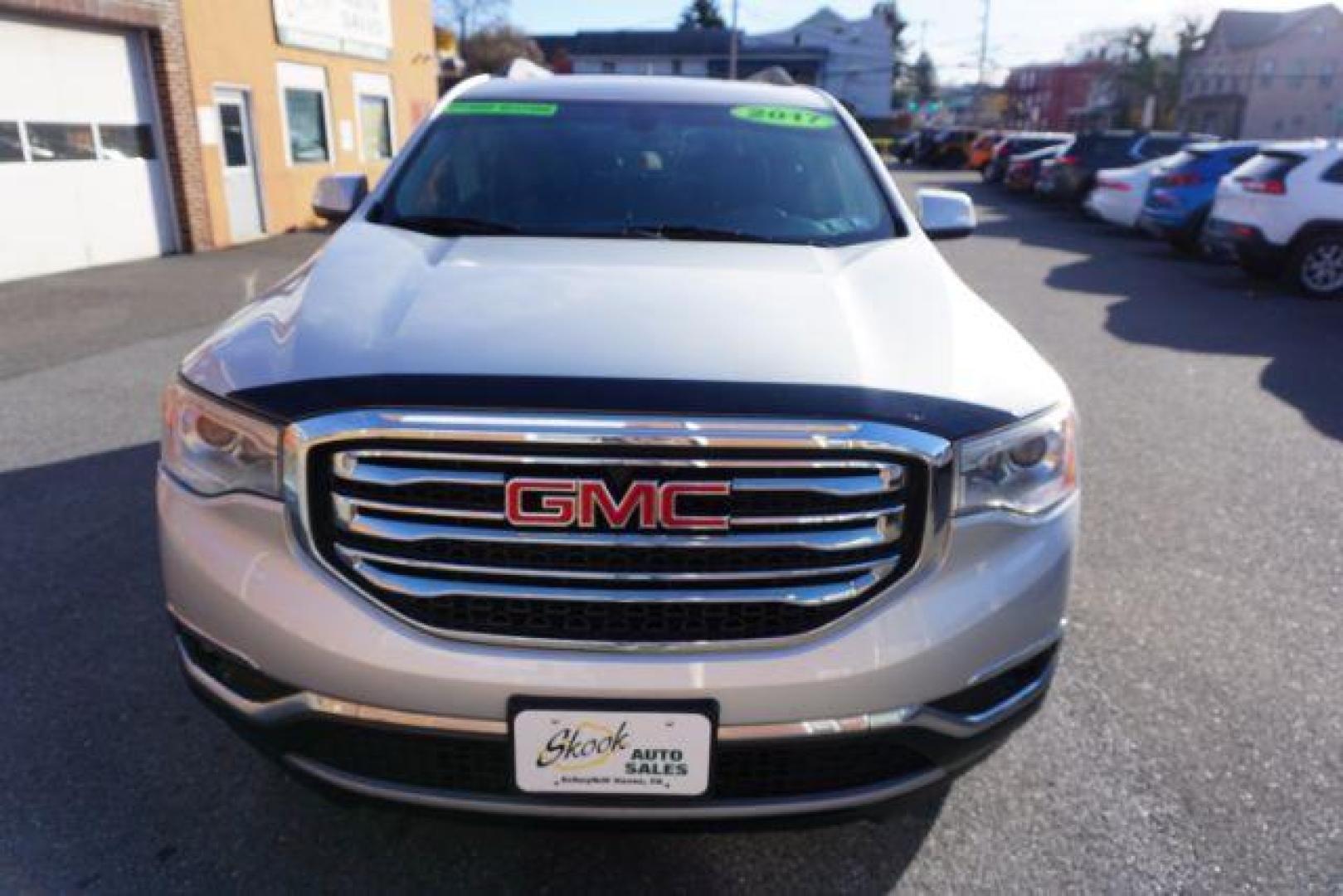 2017 Sparkling Silver Metallic /Cocoa/Light Ash Gray GMC Acadia SLT-1 (1GKKNMLS2HZ) , located at 312 Centre Ave, Schuylkill Haven, PA, 17972, (570) 593-5278, 40.638130, -76.177383 - Photo#1