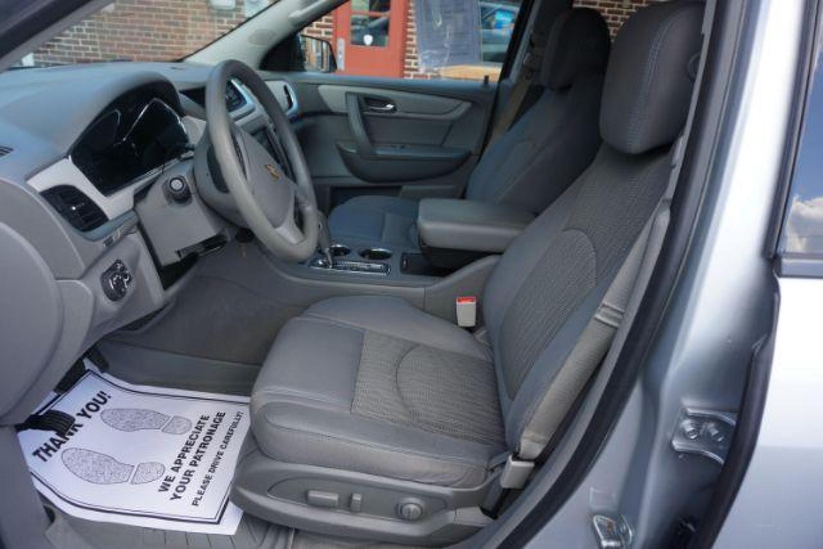 2016 Silver /Dark Titanium / Light Titanium, premium cloth Chevrolet Traverse LS AWD (1GNKVFKD4GJ) with an 3.6L V6 DOHC 24V engine, 6-Speed Automatic transmission, located at 312 Centre Ave, Schuylkill Haven, PA, 17972, (570) 593-5278, 40.638130, -76.177383 - Photo#22