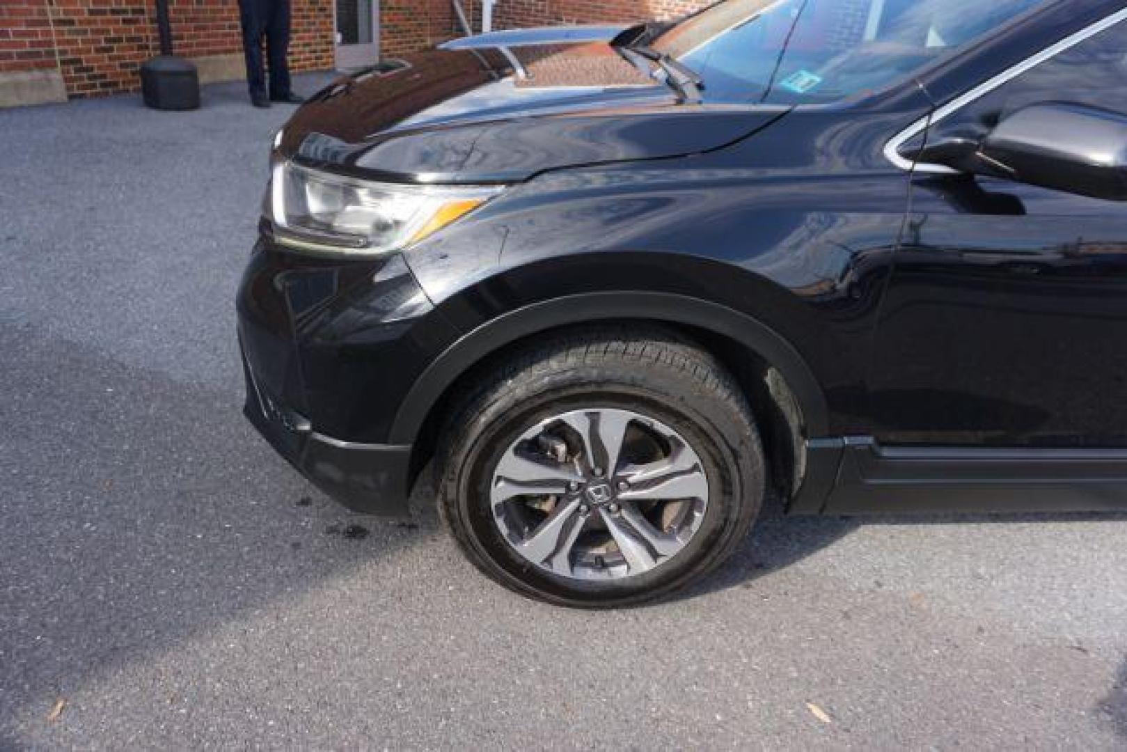 2017 Crystal Black Pearl /Black Honda CR-V LX (2HKRW6H39HH) with an 2.4L I-4 gasoline direct injection engine, located at 312 Centre Ave, Schuylkill Haven, PA, 17972, (570) 593-5278, 40.638130, -76.177383 - Photo#3