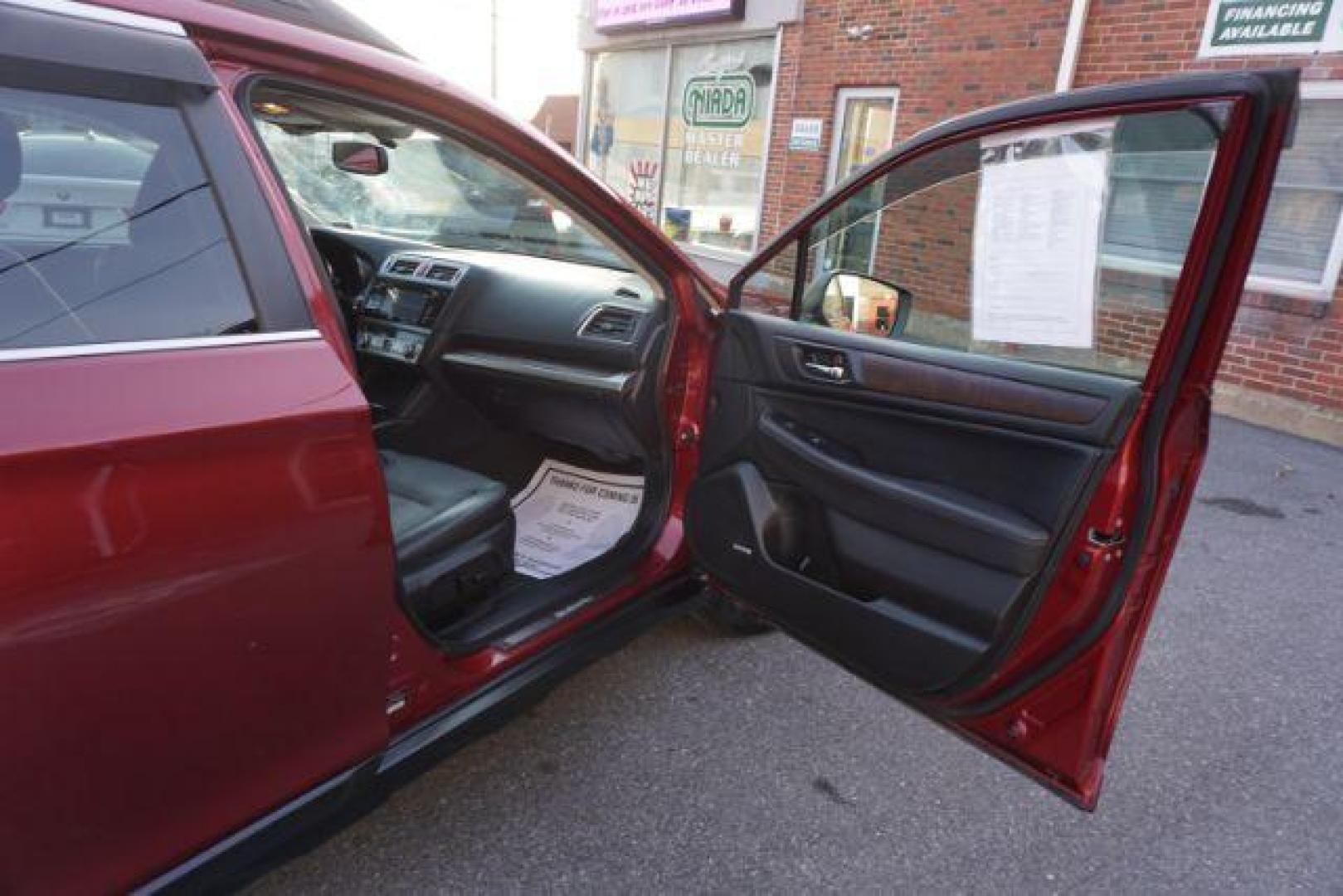2016 Venetian Red Pearl /Slate Black Subaru Outback 2.5i Limited (4S4BSANC6G3) with an 2.5L H-4 DOHC engine, located at 312 Centre Ave, Schuylkill Haven, PA, 17972, (570) 593-5278, 40.638130, -76.177383 - Photo#48