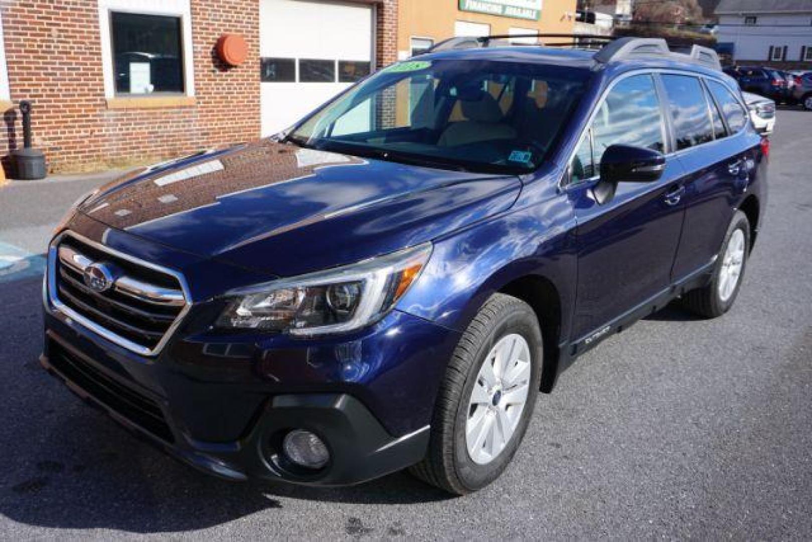 2018 Dark Blue Pearl /Warm Ivory Subaru Outback 2.5i Premium (4S4BSAHC0J3) with an 2.5L H-4 DOHC engine, located at 312 Centre Ave, Schuylkill Haven, PA, 17972, (570) 593-5278, 40.638130, -76.177383 - Photo#4