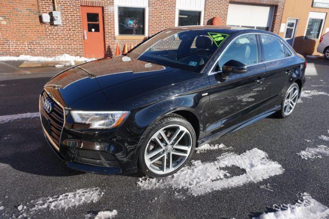 2018 Brilliant Black /Black Audi A3 2.0T Premium | 2.0T Tech Premium (WAUJ8GFF7J1) with an 2L I-4 gasoline direct injection engine, located at 312 Centre Ave, Schuylkill Haven, PA, 17972, (570) 593-5278, 40.638130, -76.177383 - Photo#3