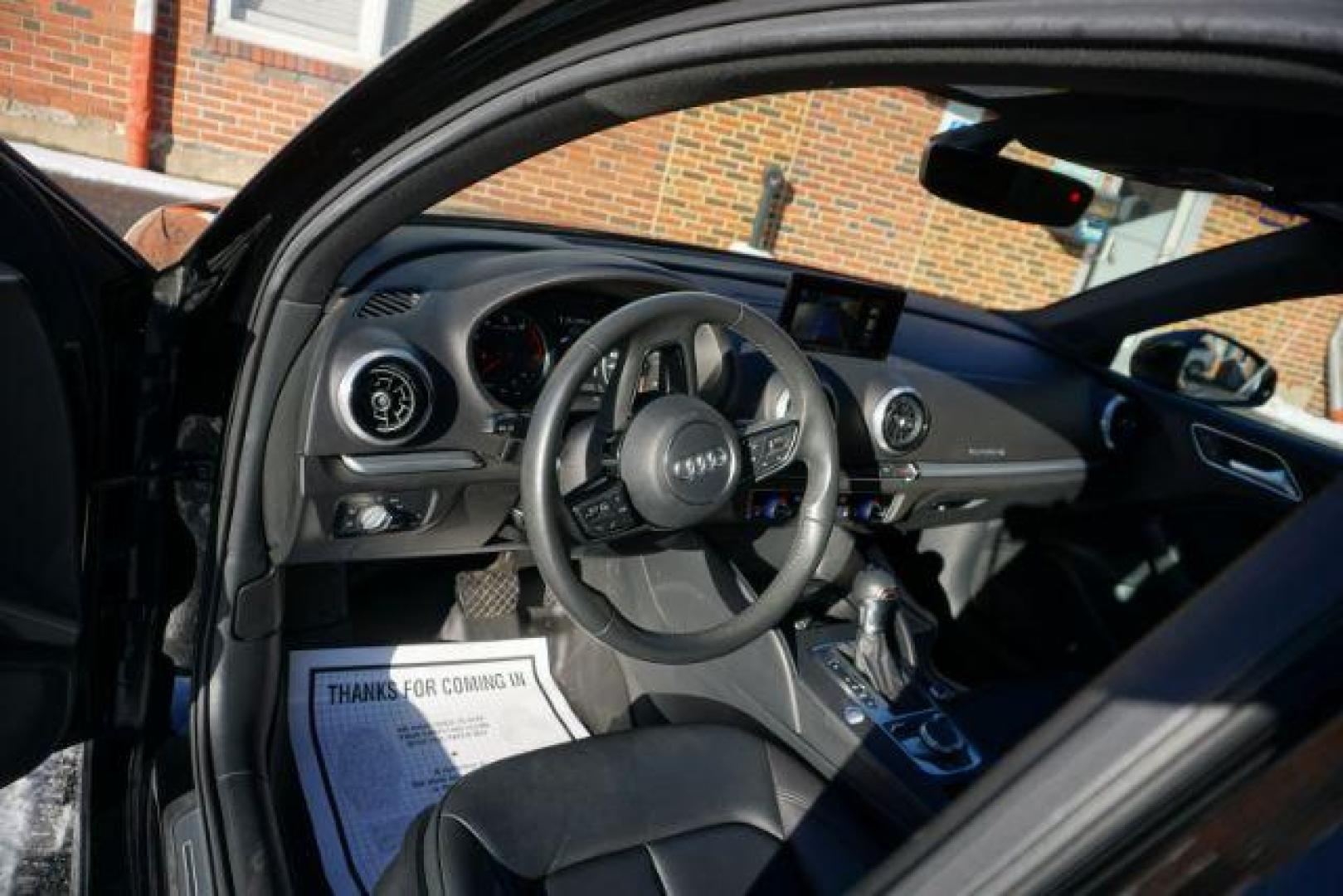 2018 Brilliant Black /Black Audi A3 2.0T Premium | 2.0T Tech Premium (WAUJ8GFF7J1) with an 2L I-4 gasoline direct injection engine, located at 312 Centre Ave, Schuylkill Haven, PA, 17972, (570) 593-5278, 40.638130, -76.177383 - Photo#26