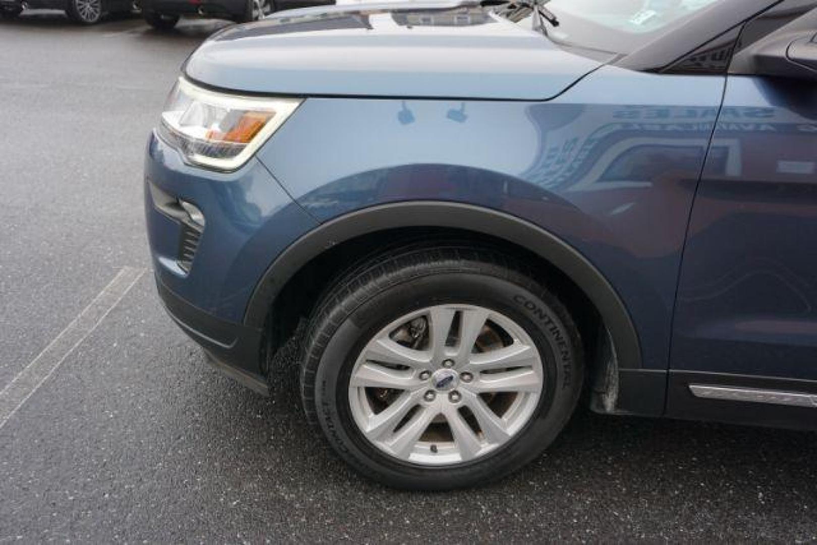 2018 Blue Metallic /Medium Stone/Medium Light Stone Ford Explorer XLT (1FM5K8D85JG) with an EcoBoost 2.3L I-4 gasoline direct injection engine, located at 312 Centre Ave, Schuylkill Haven, PA, 17972, (570) 593-5278, 40.638130, -76.177383 - Photo#4