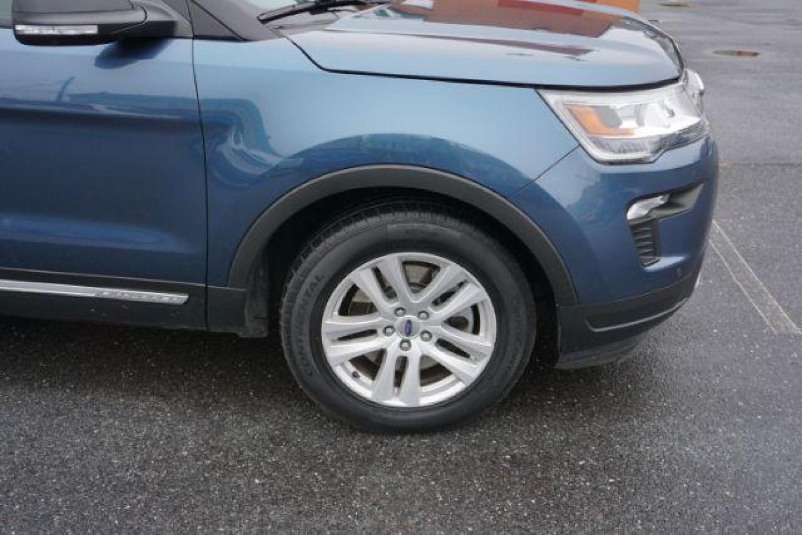 2018 Blue Metallic /Medium Stone/Medium Light Stone Ford Explorer XLT (1FM5K8D85JG) with an EcoBoost 2.3L I-4 gasoline direct injection engine, located at 312 Centre Ave, Schuylkill Haven, PA, 17972, (570) 593-5278, 40.638130, -76.177383 - Photo#18