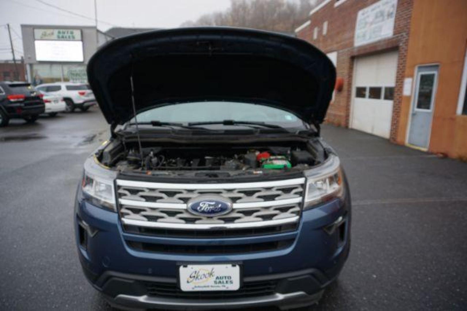 2018 Blue Metallic /Medium Stone/Medium Light Stone Ford Explorer XLT (1FM5K8D85JG) with an EcoBoost 2.3L I-4 gasoline direct injection engine, located at 312 Centre Ave, Schuylkill Haven, PA, 17972, (570) 593-5278, 40.638130, -76.177383 - Photo#20