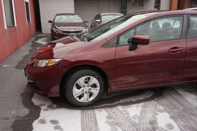 2015 Crimson Pearl /Beige Honda Civic LX (19XFB2F51FE) with an 1.8L I-4 i-VTEC variable valve control engine, located at 312 Centre Ave, Schuylkill Haven, PA, 17972, (570) 593-5278, 40.638130, -76.177383 - Photo#2