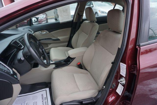 2015 Crimson Pearl /Beige Honda Civic LX (19XFB2F51FE) with an 1.8L I-4 i-VTEC variable valve control engine, located at 312 Centre Ave, Schuylkill Haven, PA, 17972, (570) 593-5278, 40.638130, -76.177383 - Photo#21