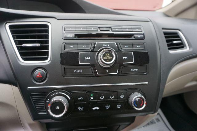 2015 Crimson Pearl /Beige Honda Civic LX (19XFB2F51FE) with an 1.8L I-4 i-VTEC variable valve control engine, located at 312 Centre Ave, Schuylkill Haven, PA, 17972, (570) 593-5278, 40.638130, -76.177383 - Photo#25