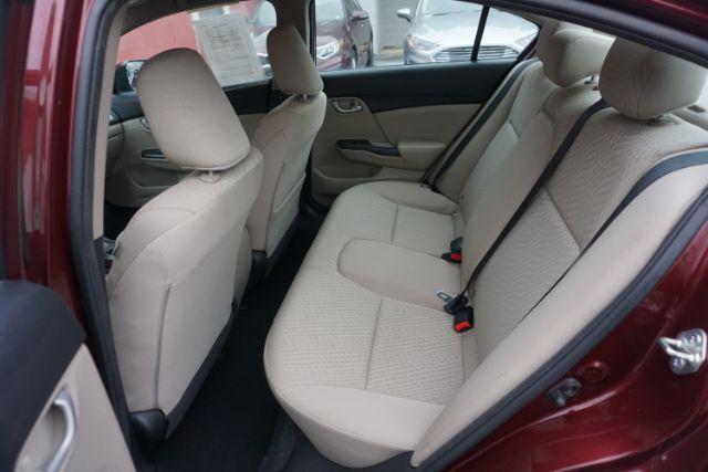 2015 Crimson Pearl /Beige Honda Civic LX (19XFB2F51FE) with an 1.8L I-4 i-VTEC variable valve control engine, located at 312 Centre Ave, Schuylkill Haven, PA, 17972, (570) 593-5278, 40.638130, -76.177383 - Photo#28