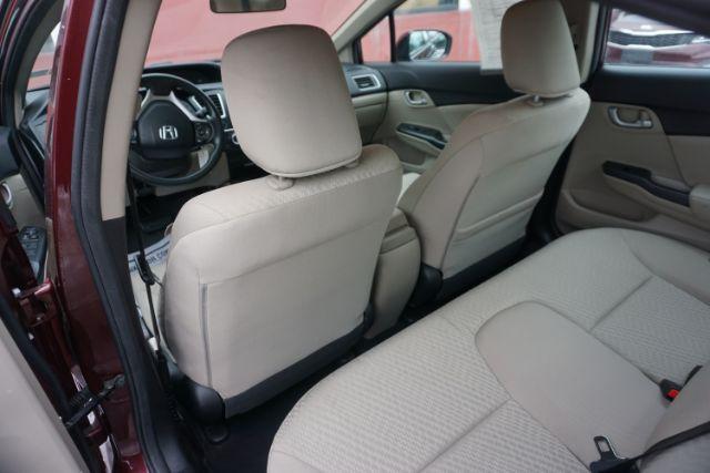 2015 Crimson Pearl /Beige Honda Civic LX (19XFB2F51FE) with an 1.8L I-4 i-VTEC variable valve control engine, located at 312 Centre Ave, Schuylkill Haven, PA, 17972, (570) 593-5278, 40.638130, -76.177383 - Photo#29