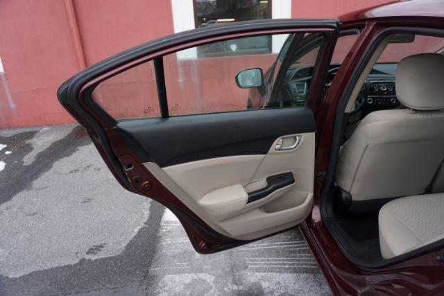 2015 Crimson Pearl /Beige Honda Civic LX (19XFB2F51FE) with an 1.8L I-4 i-VTEC variable valve control engine, located at 312 Centre Ave, Schuylkill Haven, PA, 17972, (570) 593-5278, 40.638130, -76.177383 - Photo#31