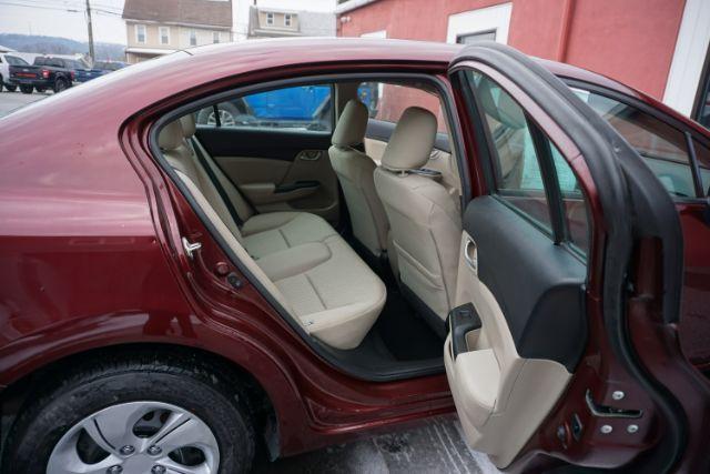 2015 Crimson Pearl /Beige Honda Civic LX (19XFB2F51FE) with an 1.8L I-4 i-VTEC variable valve control engine, located at 312 Centre Ave, Schuylkill Haven, PA, 17972, (570) 593-5278, 40.638130, -76.177383 - Photo#33