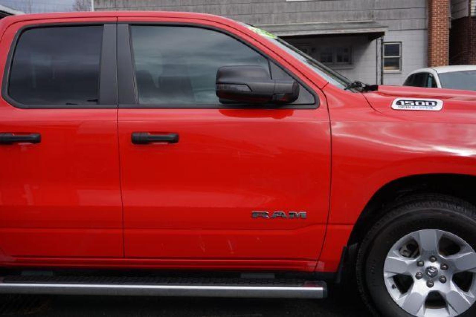 2023 Flame Red Clearcoat /Diesel Gray/Black Ram 1500 Big Horn Quad Cab 4x4 6'4 Box (1C6SRFBT8PN) , located at 312 Centre Ave, Schuylkill Haven, PA, 17972, (570) 593-5278, 40.638130, -76.177383 - Photo#17