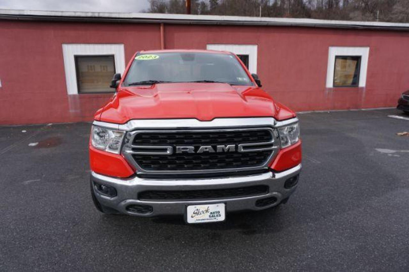 2023 Flame Red Clearcoat /Diesel Gray/Black Ram 1500 Big Horn Quad Cab 4x4 6'4 Box (1C6SRFBT8PN) , located at 312 Centre Ave, Schuylkill Haven, PA, 17972, (570) 593-5278, 40.638130, -76.177383 - Photo#20