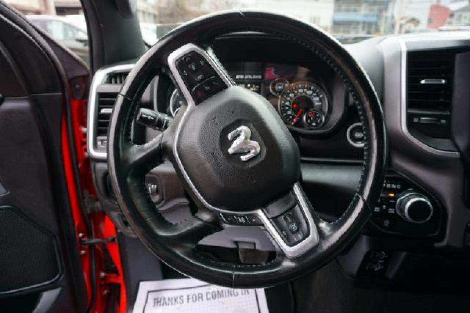 2023 Flame Red Clearcoat /Diesel Gray/Black Ram 1500 Big Horn Quad Cab 4x4 6'4 Box (1C6SRFBT8PN) , located at 312 Centre Ave, Schuylkill Haven, PA, 17972, (570) 593-5278, 40.638130, -76.177383 - Photo#30