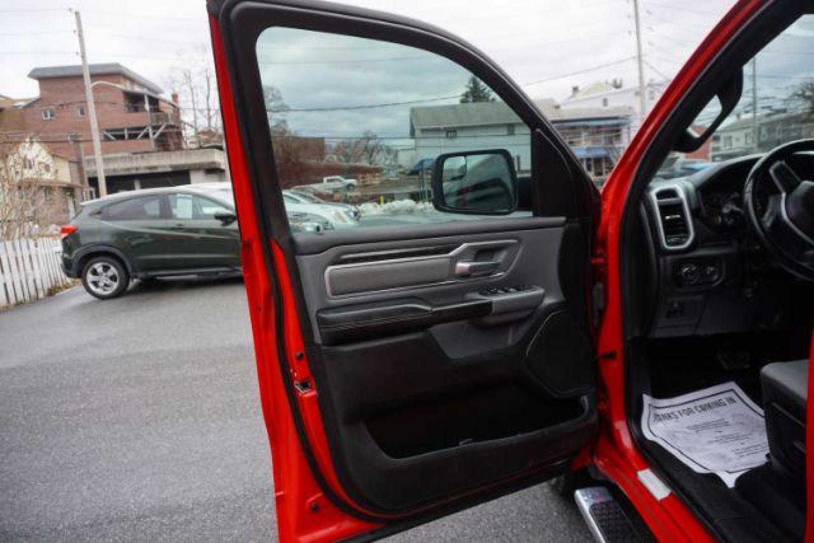 2023 Flame Red Clearcoat /Diesel Gray/Black Ram 1500 Big Horn Quad Cab 4x4 6'4 Box (1C6SRFBT8PN) , located at 312 Centre Ave, Schuylkill Haven, PA, 17972, (570) 593-5278, 40.638130, -76.177383 - Photo#31