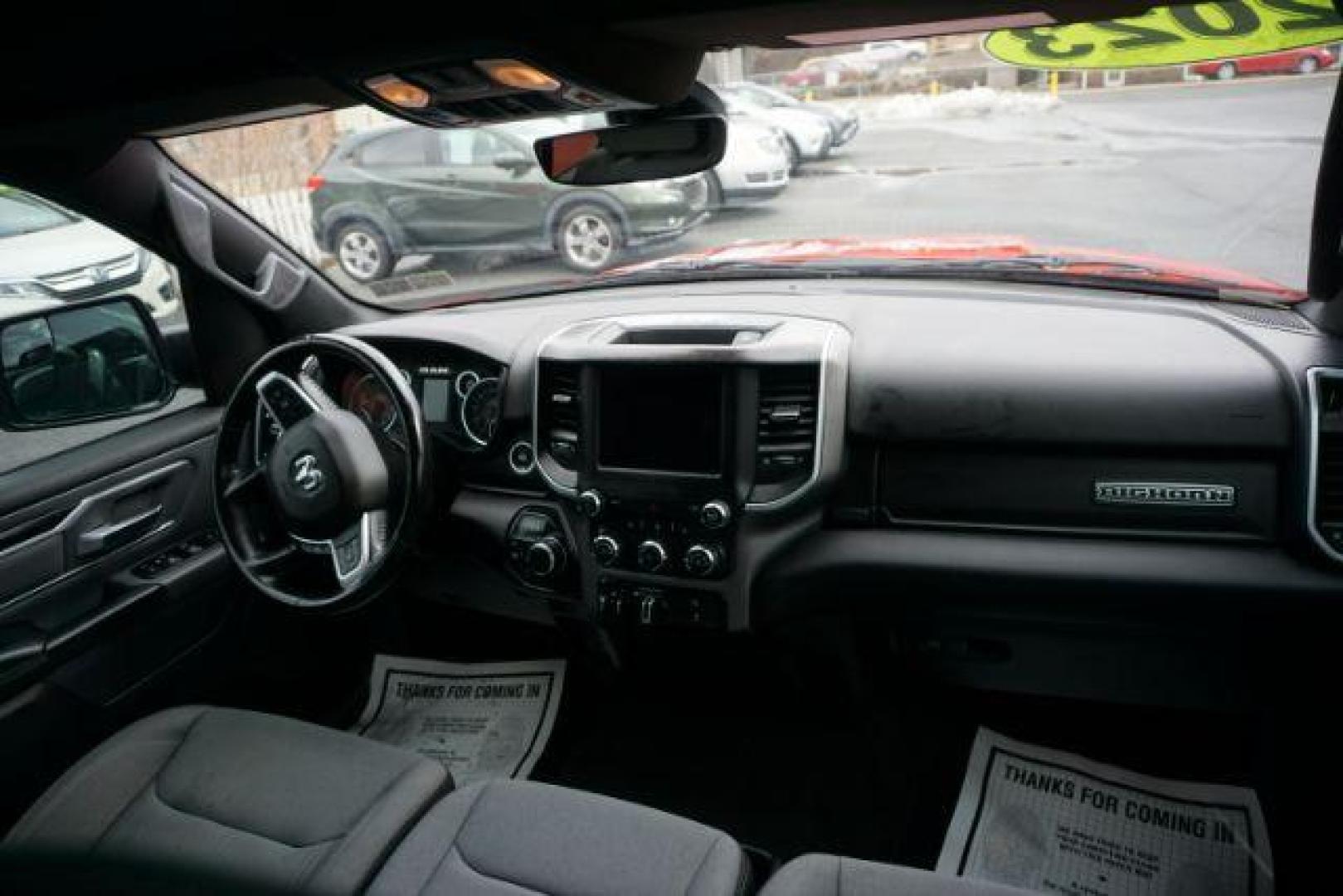 2023 Flame Red Clearcoat /Diesel Gray/Black Ram 1500 Big Horn Quad Cab 4x4 6'4 Box (1C6SRFBT8PN) , located at 312 Centre Ave, Schuylkill Haven, PA, 17972, (570) 593-5278, 40.638130, -76.177383 - Photo#41