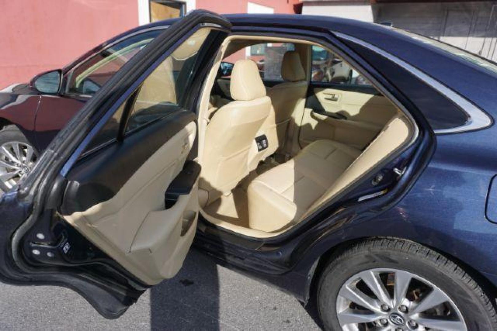 2016 Blue Crush Metallic /Almond Toyota Camry XLE (4T1BF1FK6GU) with an 2.5L I-4 DOHC engine, located at 312 Centre Ave, Schuylkill Haven, PA, 17972, (570) 593-5278, 40.638130, -76.177383- Photo#31