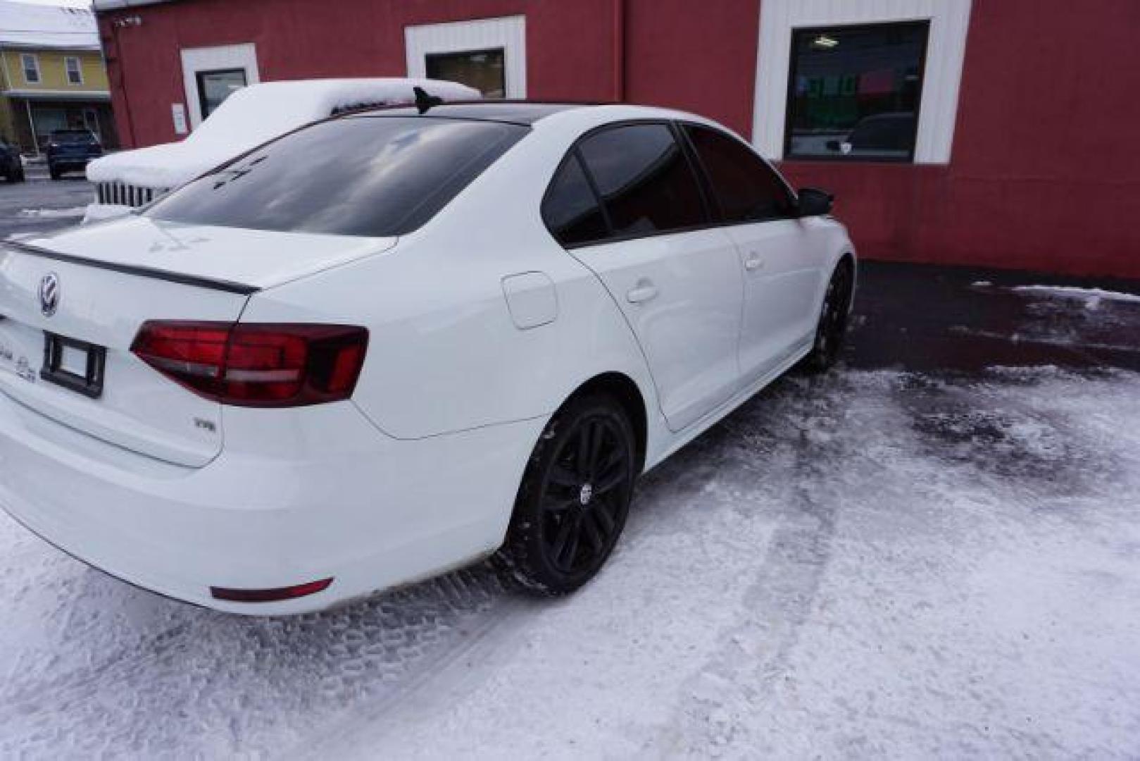 2018 Pure White w/Black Roof /Titan Black w/Black Headliner Volkswagen Jetta 1.8T SE Sport (3VWD17AJ9JM) with an 1.8L I-4 gasoline direct injection engine, located at 312 Centre Ave, Schuylkill Haven, PA, 17972, (570) 593-5278, 40.638130, -76.177383 - Photo#13