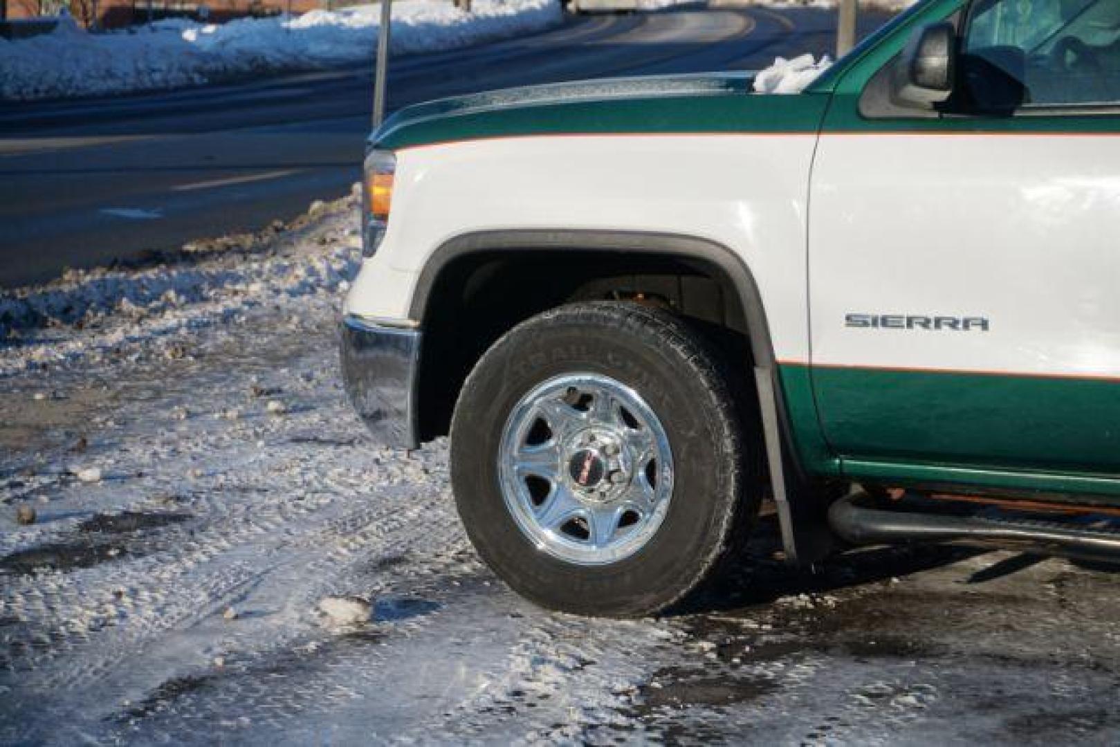 2014 Green and white /gray GMC Sierra 1500 sl (1GTN2TEC7EZ) with an 5.3L v8 engine, located at 312 Centre Ave, Schuylkill Haven, PA, 17972, (570) 593-5278, 40.638130, -76.177383 - Photo#3
