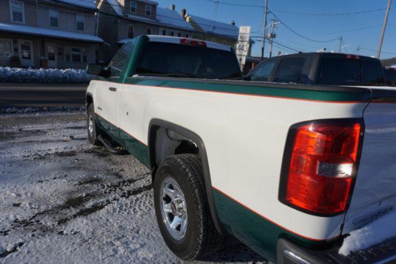 2014 Green and white /gray GMC Sierra 1500 sl (1GTN2TEC7EZ) with an 5.3L v8 engine, located at 312 Centre Ave, Schuylkill Haven, PA, 17972, (570) 593-5278, 40.638130, -76.177383 - Photo#7