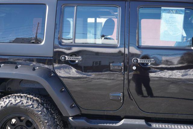 2018 Black Clearcoat /Black Jeep Wrangler JK Unlimited Sport 4x4 (1C4BJWDG3JL) with an Pentastar 3.6L V-6 DOHC engine, located at 312 Centre Ave, Schuylkill Haven, PA, 17972, (570) 593-5278, 40.638130, -76.177383 - Photo#2