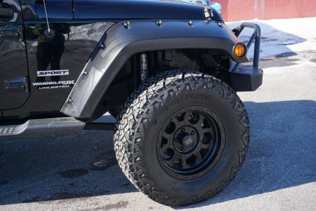 2018 Black Clearcoat /Black Jeep Wrangler JK Unlimited Sport 4x4 (1C4BJWDG3JL) with an Pentastar 3.6L V-6 DOHC engine, located at 312 Centre Ave, Schuylkill Haven, PA, 17972, (570) 593-5278, 40.638130, -76.177383 - Photo#7