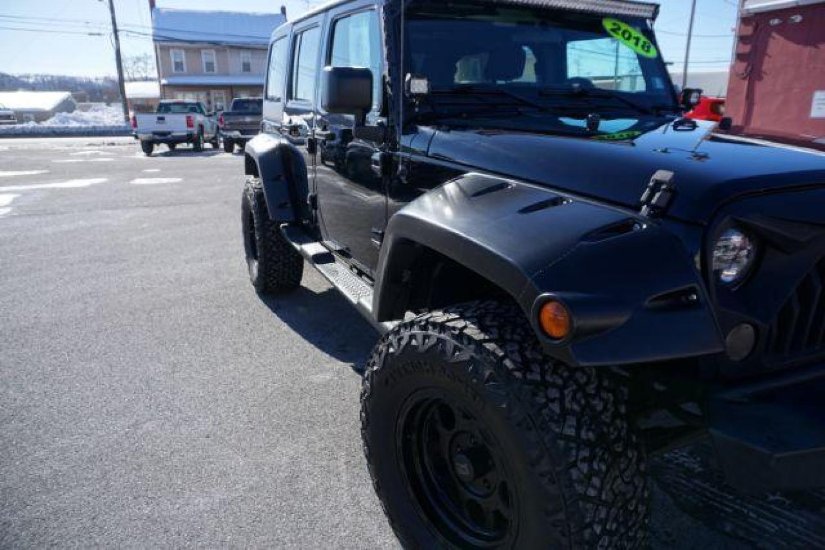 2018 Black Clearcoat /Black Jeep Wrangler JK Unlimited Sport 4x4 (1C4BJWDG3JL) with an Pentastar 3.6L V-6 DOHC engine, located at 312 Centre Ave, Schuylkill Haven, PA, 17972, (570) 593-5278, 40.638130, -76.177383 - Photo#9